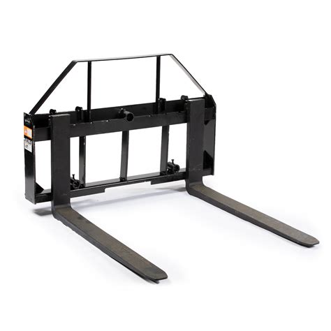 skid steer pallet fork frame attachment|skid loader pallet forks.